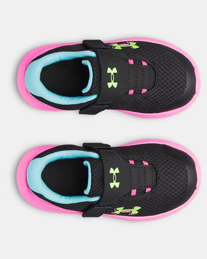 Chaussures de course UA Surge 4AC - 3027110-004 - Noir/Rose - 5E à 10E