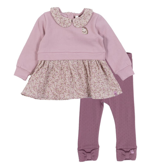 Ensemble tunique et leggings  -Miracle de la nature - F2560-08 - NB à 24 mois