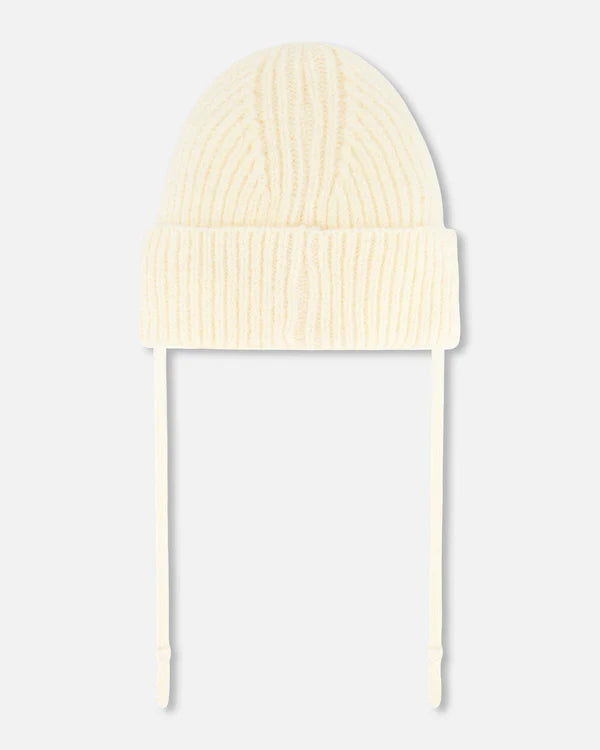 Tuque en tricot avec oreille - Blanc - G20ZW08-106 - 6 à 24 mois