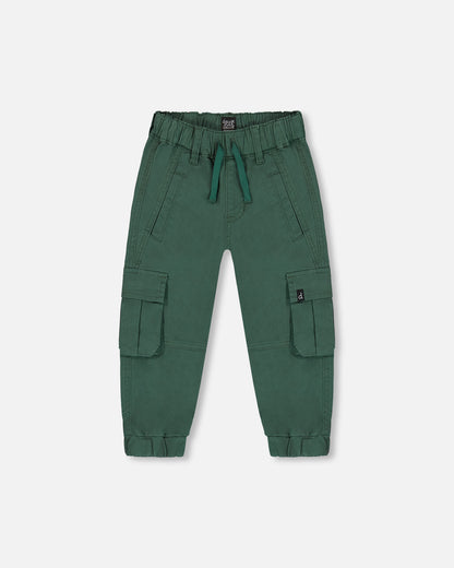 Pantalon jogger cargo en taille extensible - Aventure en forêt - G20YB20-930 - 2 à 8 ans