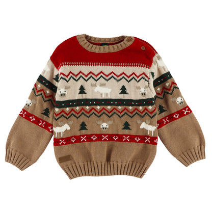 Chandail en tricot - En mode festif- F2675-08- 3 à 24 mois
