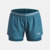 UA Short Tech Play Up - 6004985-466 - Turquoise - 7 à 14 ans