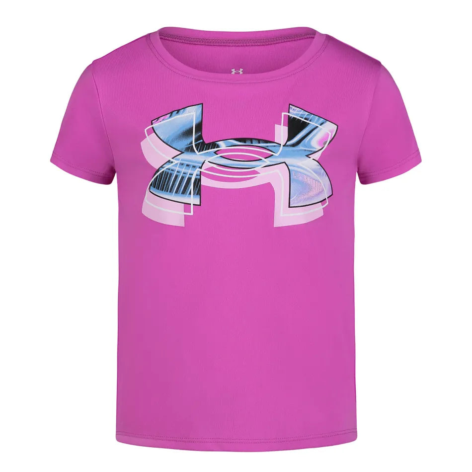 T-Shirt Tech Big Logo UA 4-6x - Fushia- 2T à 6X