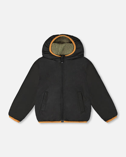 Manteau mi-saison réversible - H20W65-999 - 2 à 10 ans