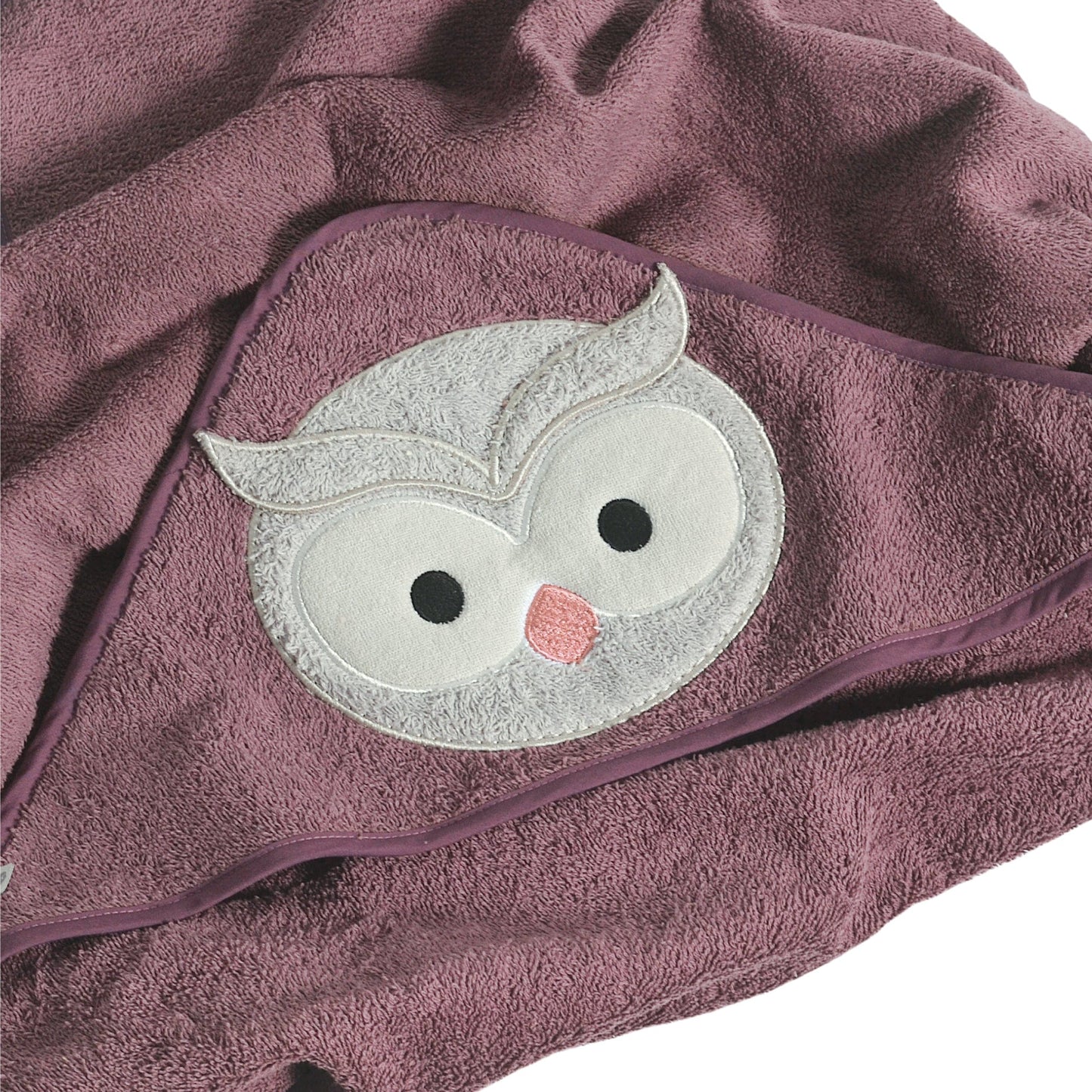 Serviette à capuchon pour bébé - Hibou