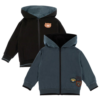 Veste à capuchon réversible - ROARRR! - F2655-04 - 3 à 24 mois