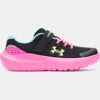Chaussures de course UA Surge 4AC - 3027109-005 - Noir/Rose - 11E à 3J