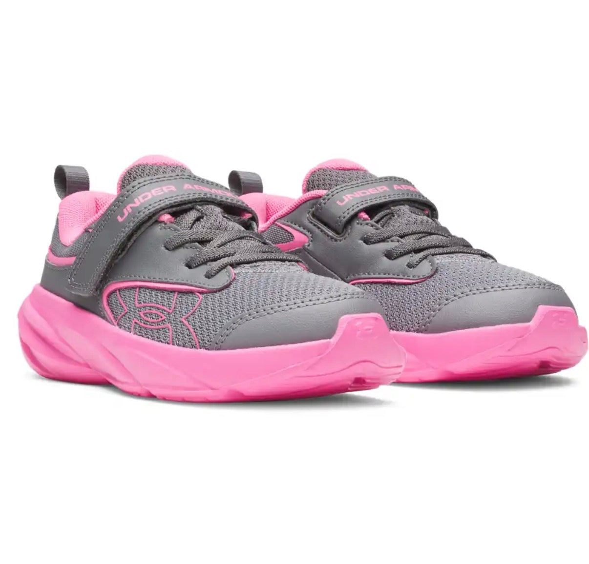 Chaussures de course UA Surge 5 6010437-024 - Gris/Rose - 11E à 3J