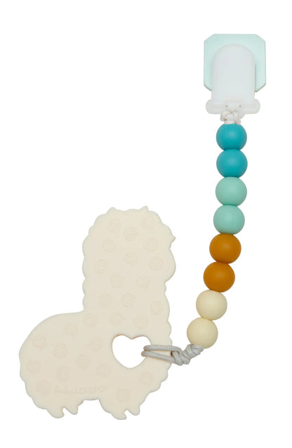 Jouet et attache-Suce en Silicone - Lama