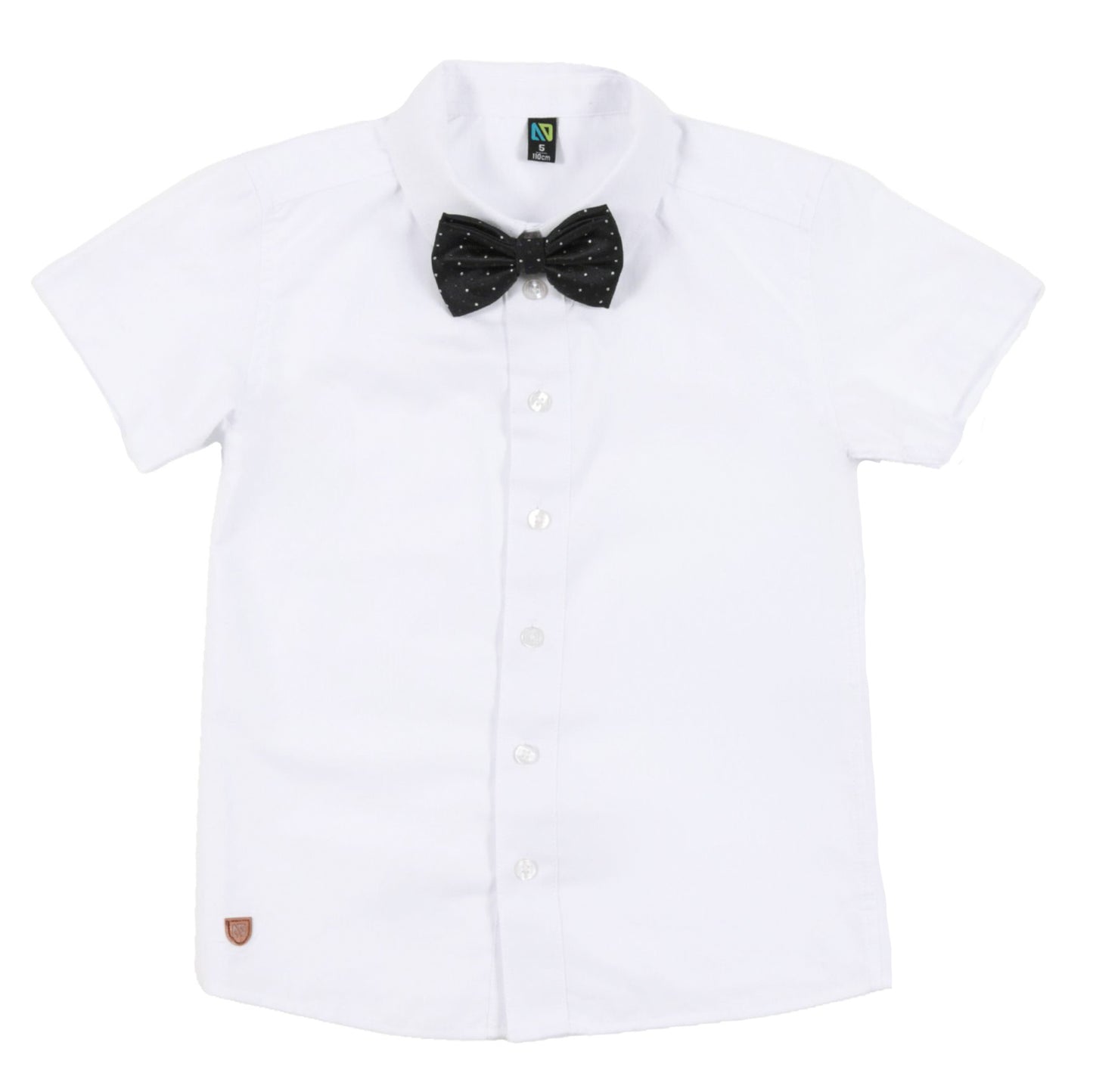 Chemise  avec noeud papillon - Blanc - S25CH01-01- 2 à 14 ans