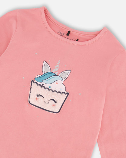 Chandail à manches longues Licorne cup cake - Ma licorne d’argent - G20G70-655 - 2 à 8 ans