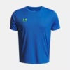 UA Challenger Boys' Training Short Sleeve Bleu/Jaune - 7 à 14 ans