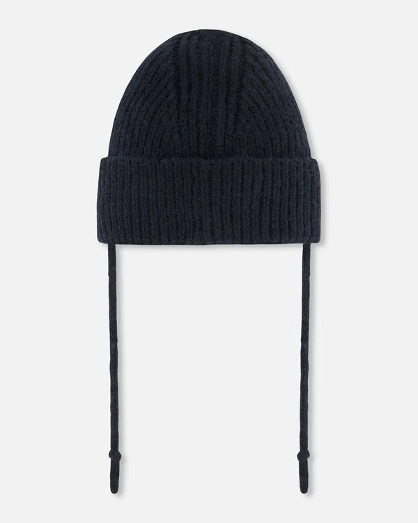 Tuque en tricot avec oreille - Noir - G20ZW08-999 - 6 à 24 mois