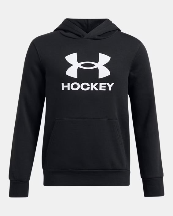 UA Icon Fleece -Hockey - Noir- 7 à 14 ans