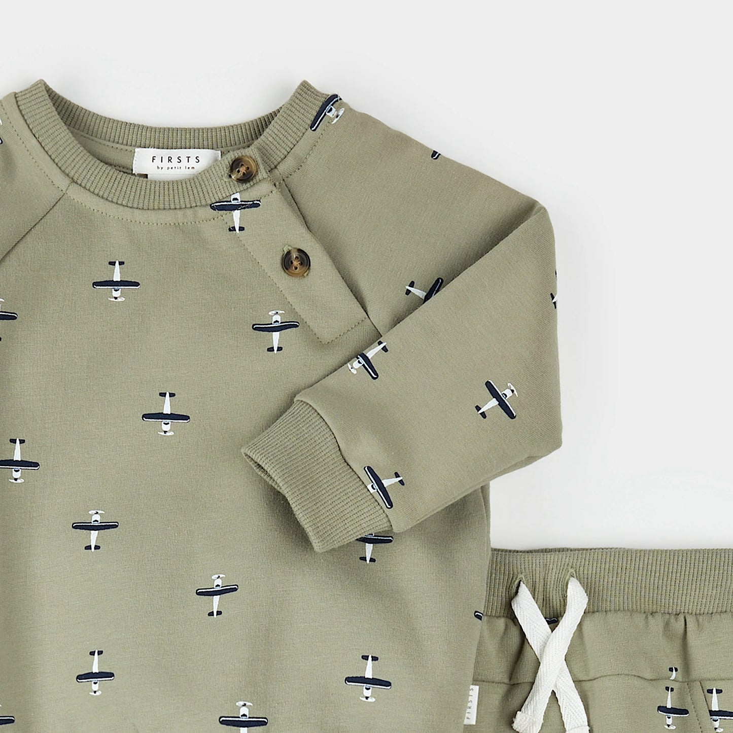 Ensemble 2 pièces Chandail et pantalon - Avions - 3 à 24 mois