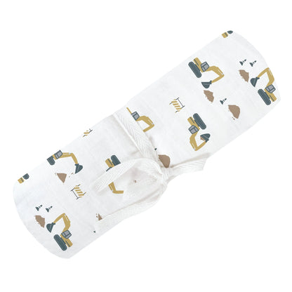 Couverture mousseline de coton unie - Excavatrices