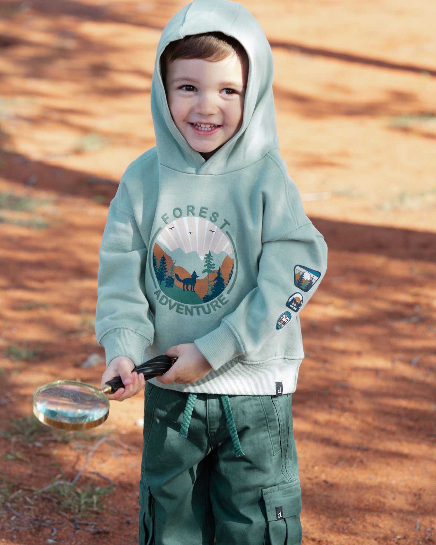 Pantalon jogger cargo en taille extensible - Aventure en forêt - G20YB20-930 - 2 à 8 ans