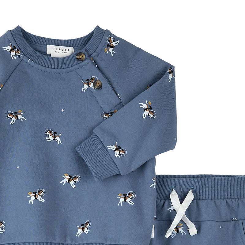 Ensemble 2 pièces Chandail et pantalon - Chiens astronautes - 3 à 24 mois