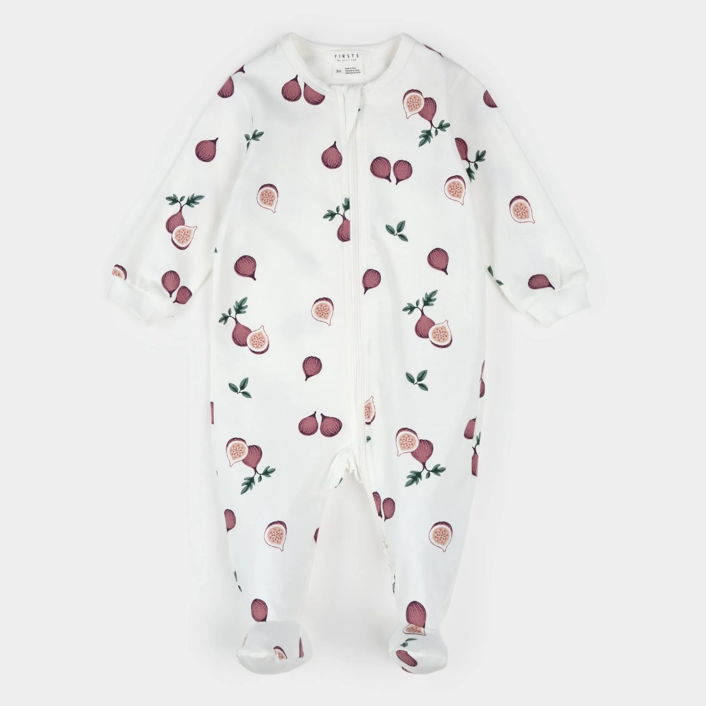Dormeuse à pieds - Figues - Nouveau-né à 12 mois