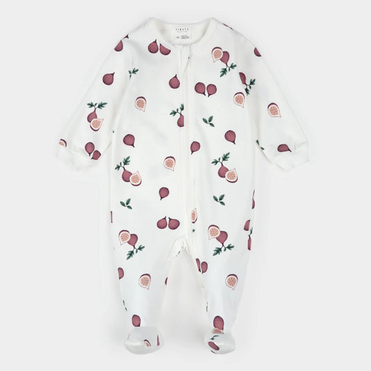 Dormeuse à pieds - Figues - Nouveau-né à 12 mois