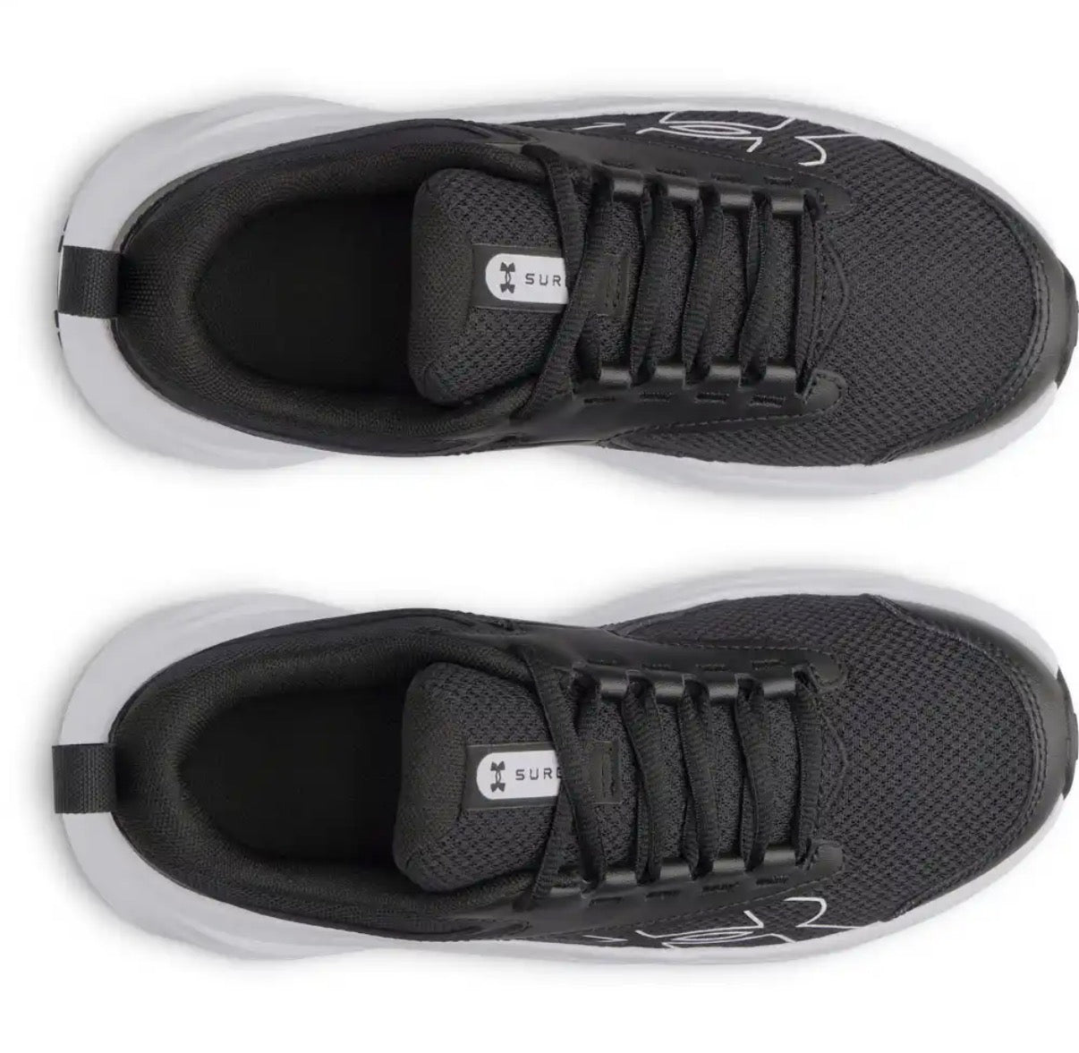 Chaussures de course UA Surge 5 6010433-001 - Noir/Blanc - 4J à 7J