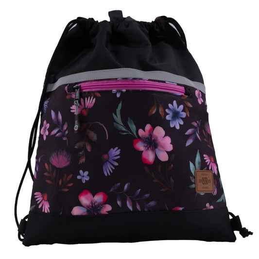 Sac à souliers  F25CB102 - Floral noir