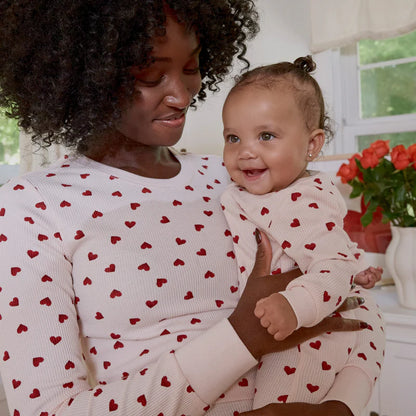 Dormeuse à pieds - Coeurs St-Valentin - Nouveau-né à 24 mois
