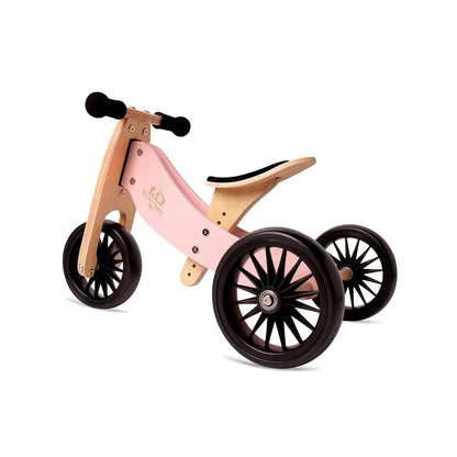 2-EN-1 TINY TOT Tricycle & Vélo d'équilibre - Rose