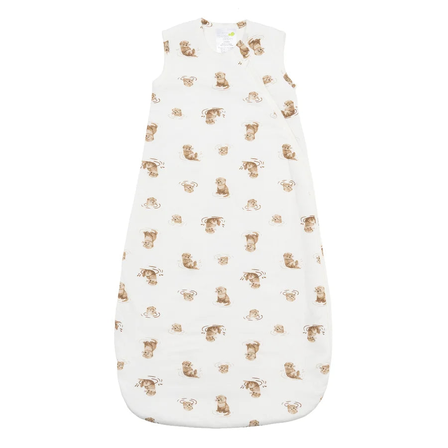 Sac de nuit matelassé en bambou - Loutres (1.0 tog)