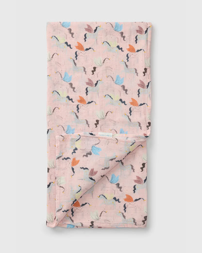 Couverture de mousseline de bambou - Licornes