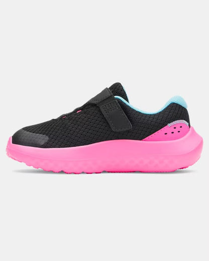 Chaussures de course UA Surge 4AC - 3027110-004 - Noir/Rose - 5E à 10E