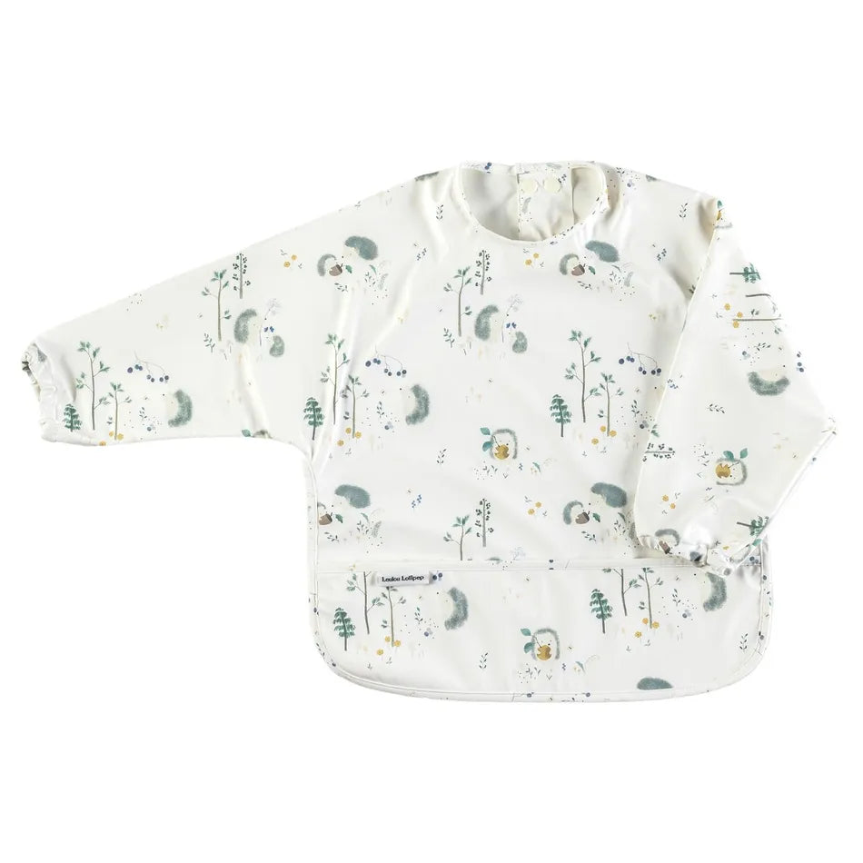 Bavoir Manches Longues Imperméable - Hérissons