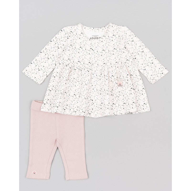 Ensemble Robe et legging «confettis » - 1 à 9M