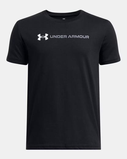 T-Shirt -  UA Logo Wordmark 1389963-001 - Noir- 7 à 14 ans