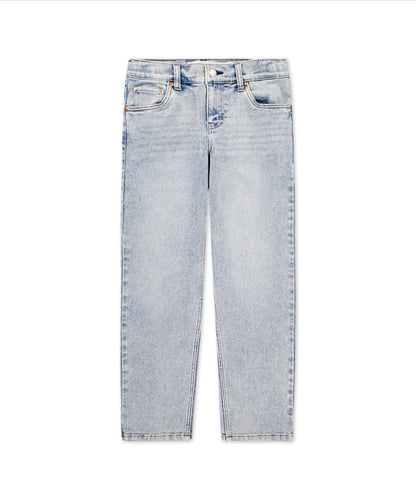 Jeans coupe ample fuselée - 91D516-LD2 - Bleu essentiel - 8 à 18 ans