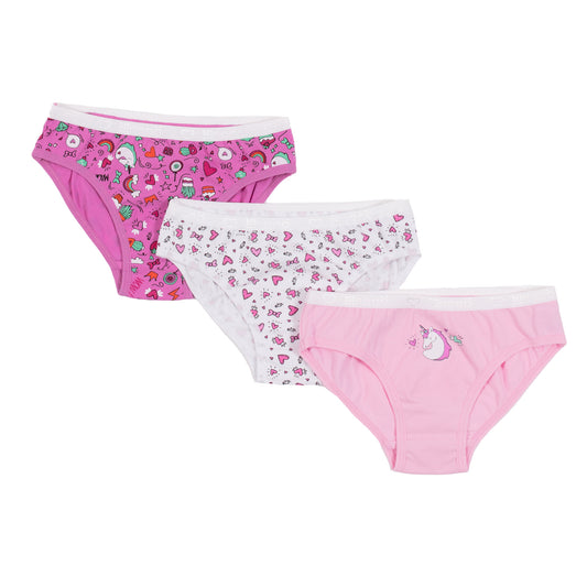 Culotte Paquet de 3 - Licorne - F24SV52 - 2/3 à 10/12 ans