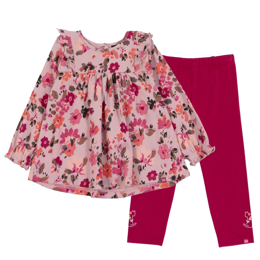 Ensemble tunique leggings - Doux chaton - F2554-04- 3 à 24 mois