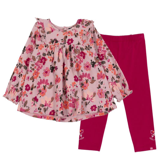 Ensemble tunique leggings - Doux chaton - F2554-04- 3 à 24 mois