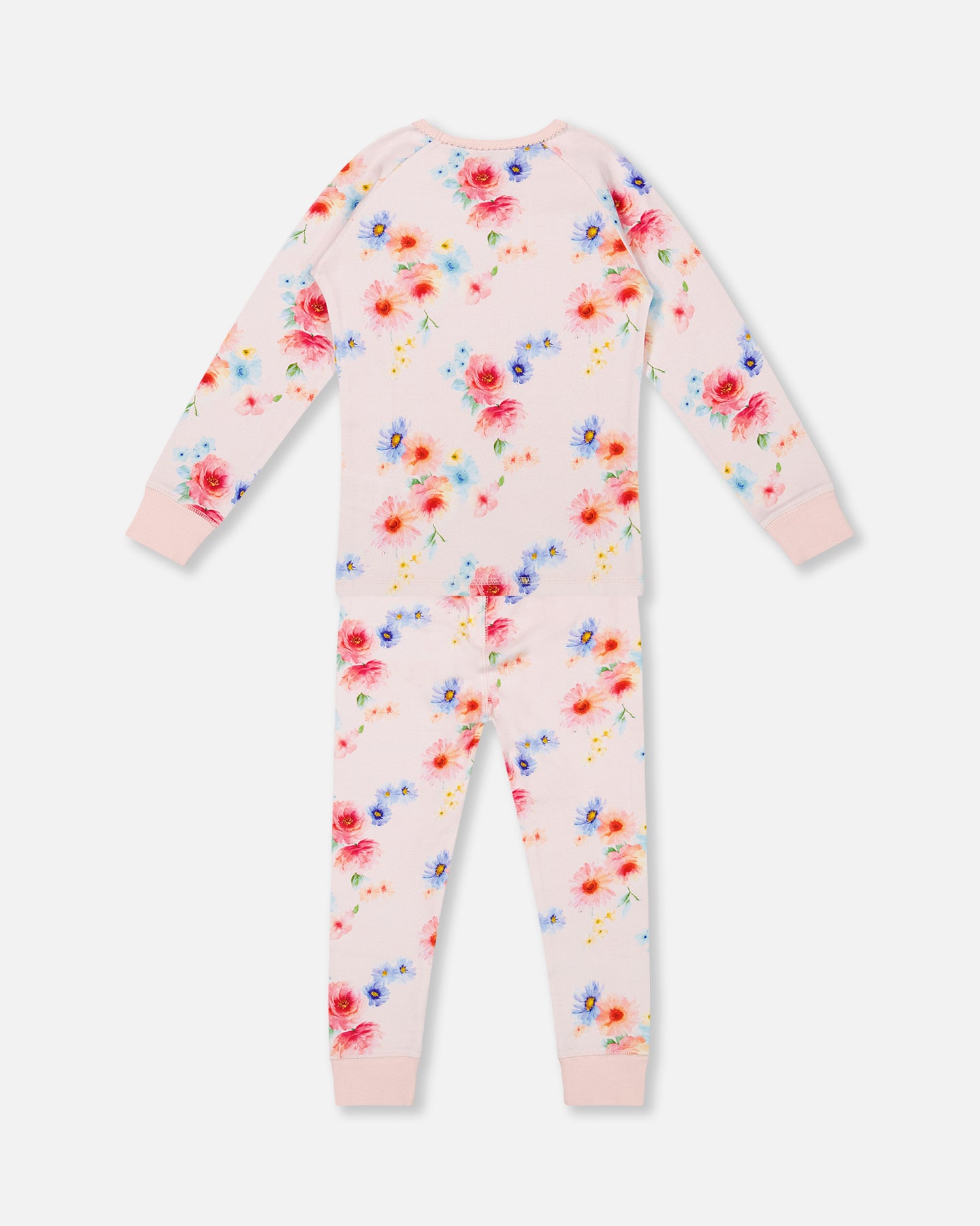 Pyjama 2 pièces «Bouquet de fleurs» en coton organique F30PG15-072 - 2 à 12 ans
