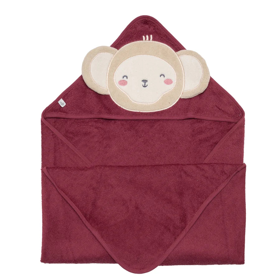 Serviette à capuchon pour bébé - Singe