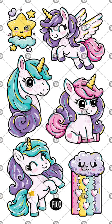 Tatouages  - Les pouliches arc-en-ciel