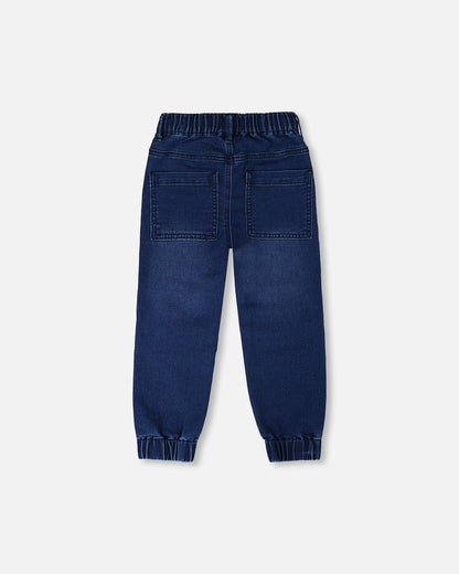 Pantalon denim en french Terry  - H30YB22_01230 - 2 à 10 ans