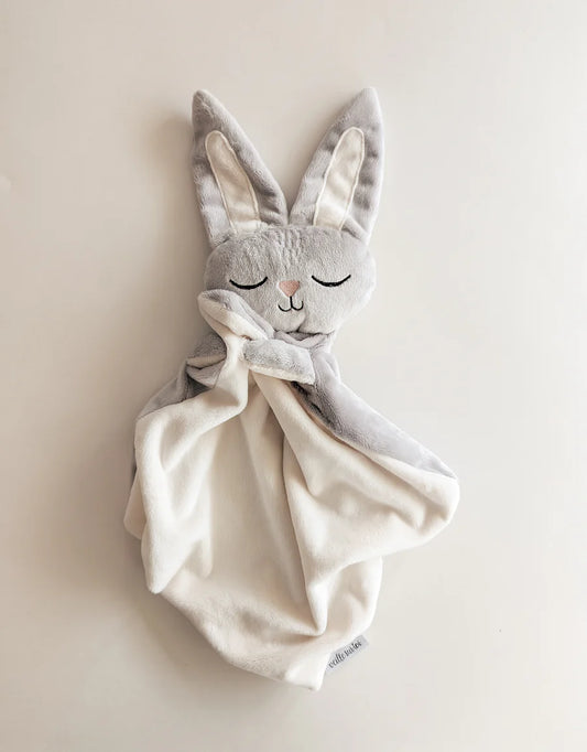 Doudou lapin - Marcel endormi - Gris
