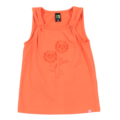 Camisole corail - Joli colibri - S2502-09 - 2 à 10 ans