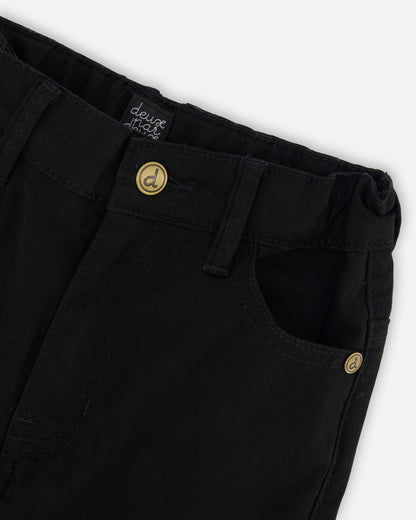 Pantalon à taille elastique noire - Chic, On fête! - G20YB20-999 - 12 à 24 mois