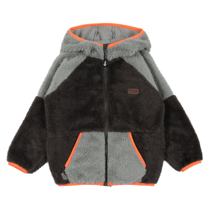 Veste de sherpa - F26VS01 - Vert - 2 à 12 ans