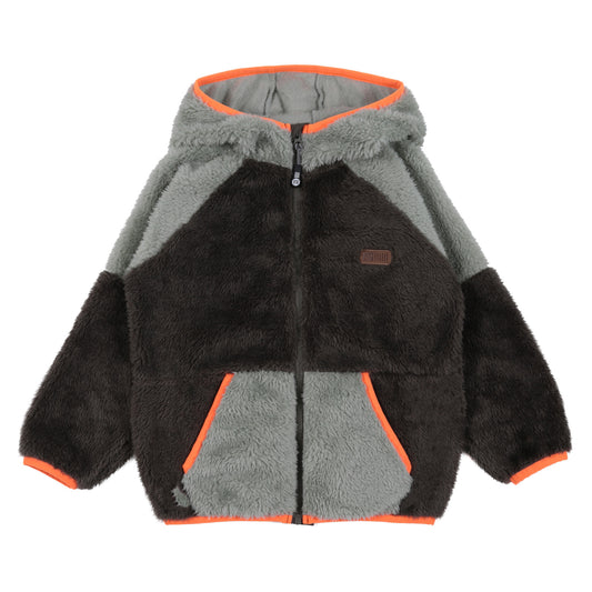 Veste de sherpa - F26VS01 - Vert - 2 à 12 ans