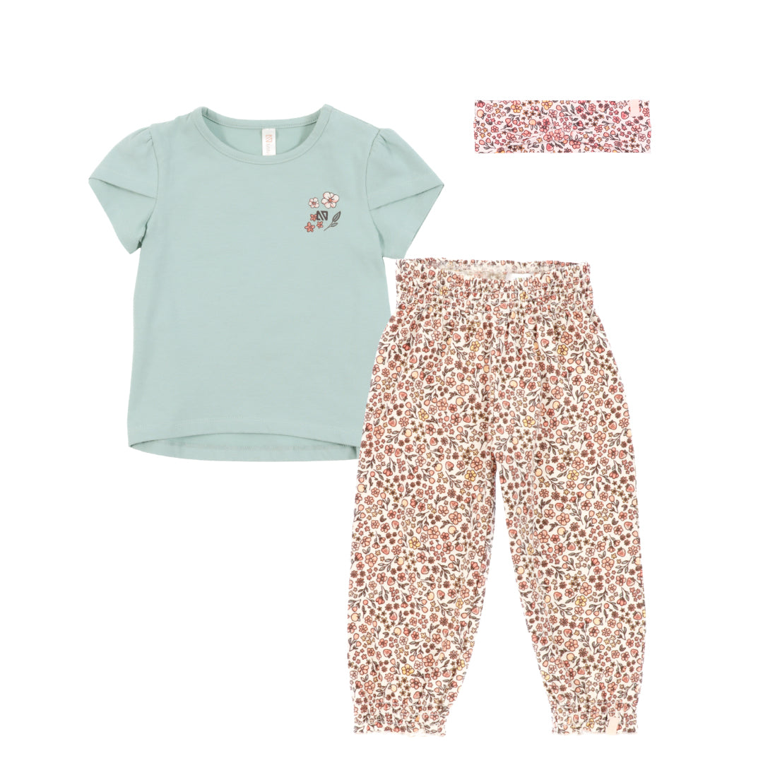 Ensemble chandail et pantalon - Champs de fraises - S2660-05 - Nouveau-né à 24 mois