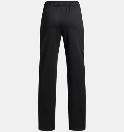 UA Boys'Brawler Print Fill Tapered Pants Noir/Bleu Atlantis - 7 à 14 ans