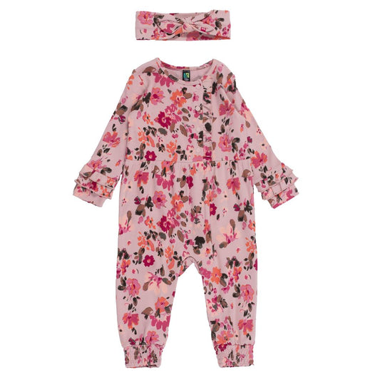 Barboteuse et bandeau- Lapin rêveur - F2554-02- 3 à 24 mois